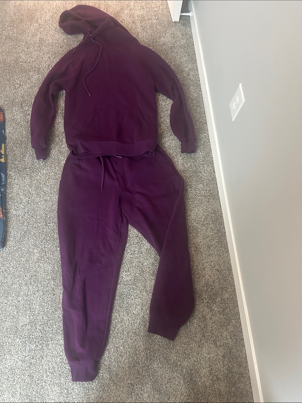 Zenana Outfitters Women's Plum Hoodie & Jogger Set